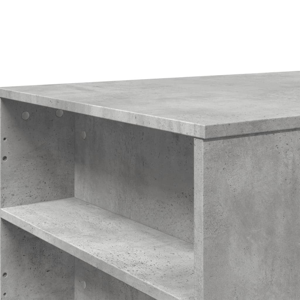Table basse gris béton 102x55x42 cm bois d'ingénierie - XIOS