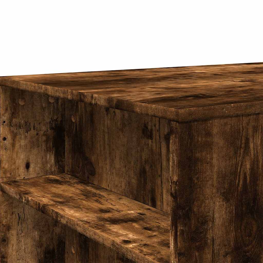 Table basse chêne fumé 102x55x42 cm bois d'ingénierie - XIOS