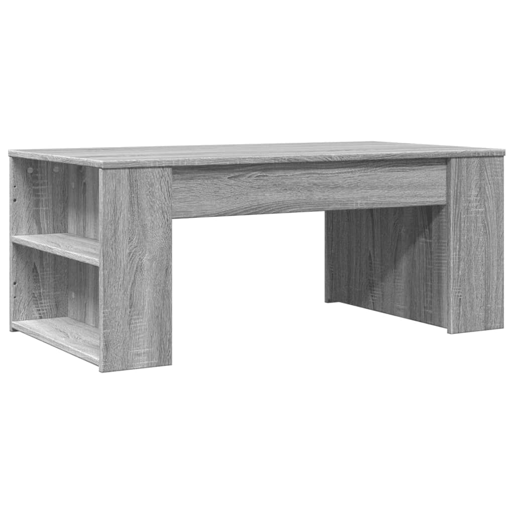 Table basse sonoma gris 102x55x42 cm bois d'ingénierie - XIOS