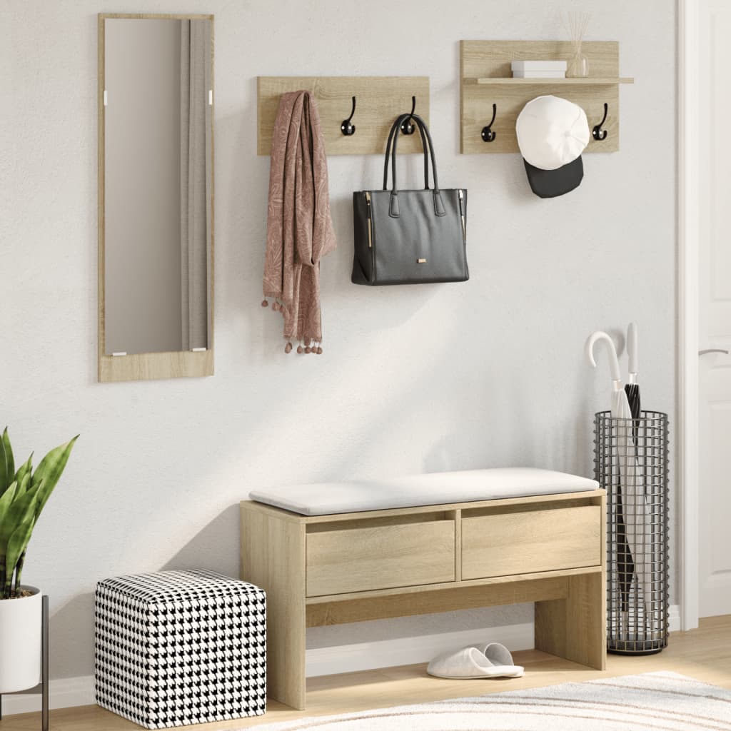 Ensemble de meubles de couloir 4 pcs chêne sonoma - XIOS