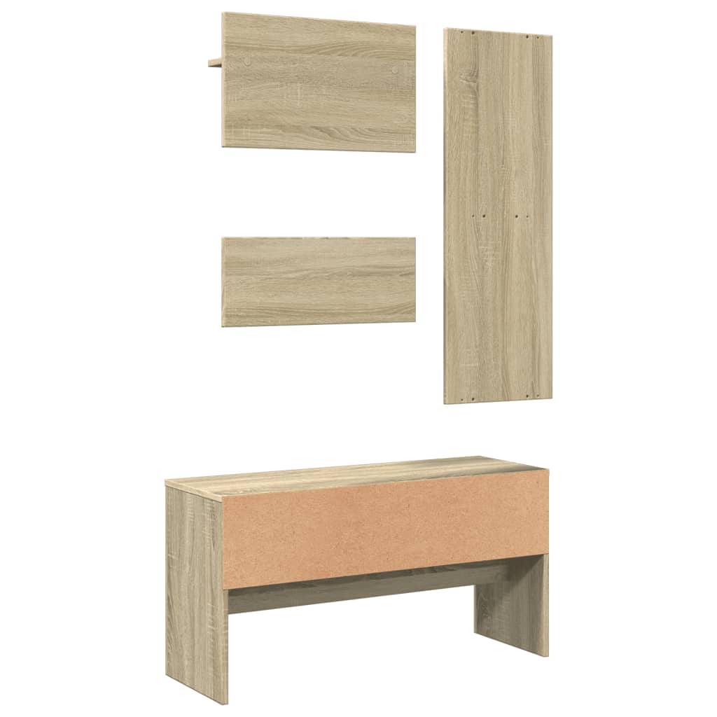 Ensemble de meubles de couloir 4 pcs chêne sonoma - XIOS