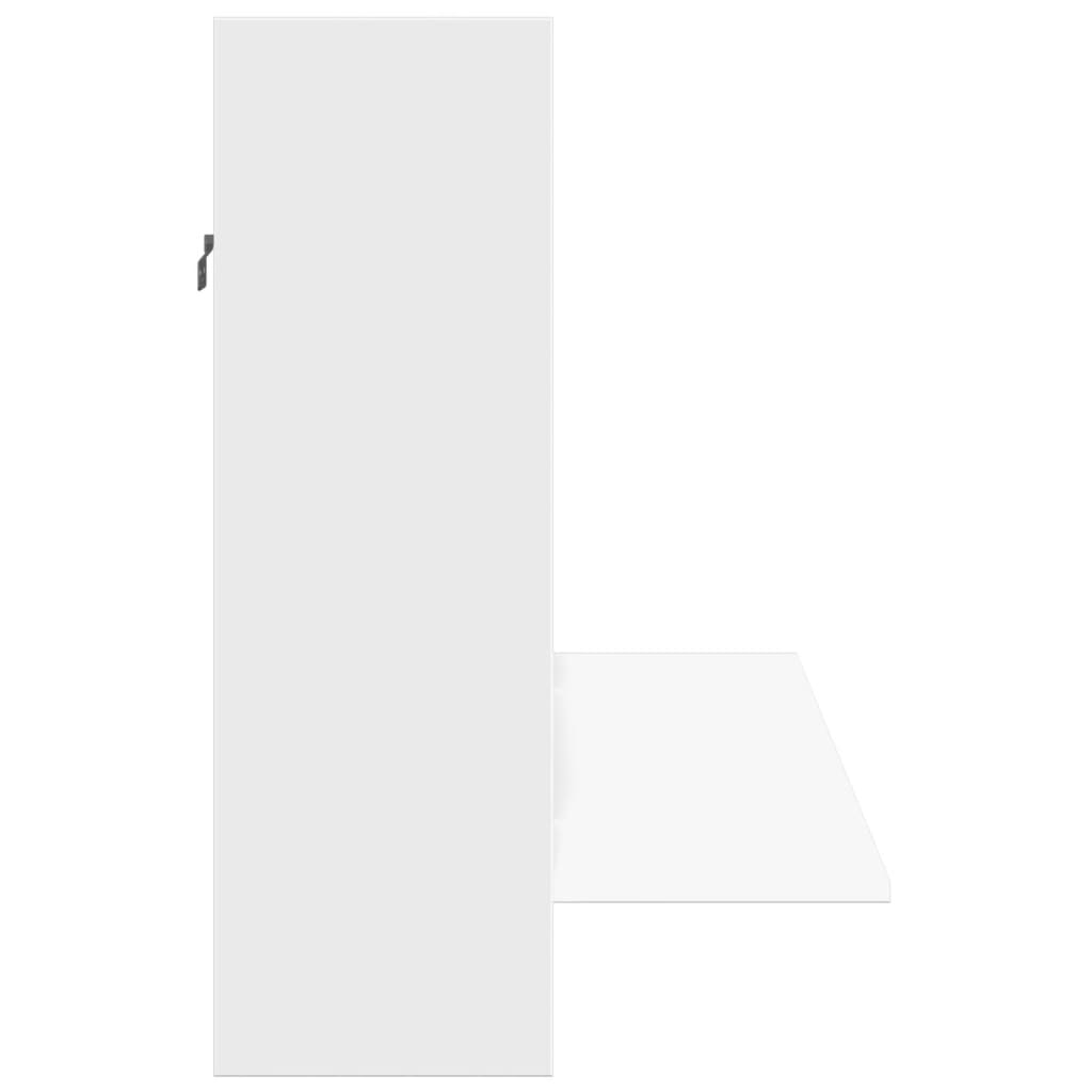 Bureau mural blanc 105x48x75 cm bois d'ingénierie - XIOS