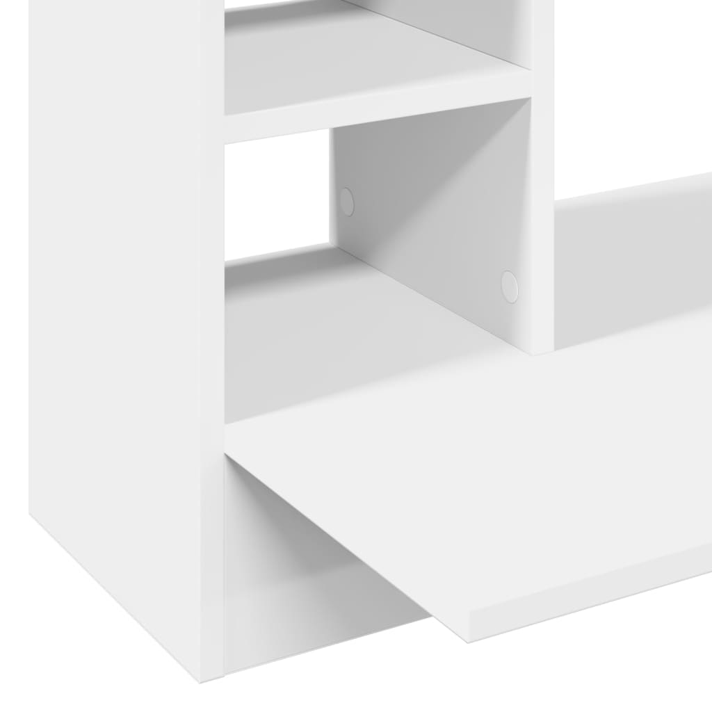 Bureau mural blanc 105x48x75 cm bois d'ingénierie - XIOS