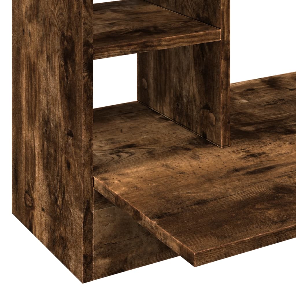 Bureau mural chêne fumé 105x48x75 cm bois d'ingénierie - XIOS