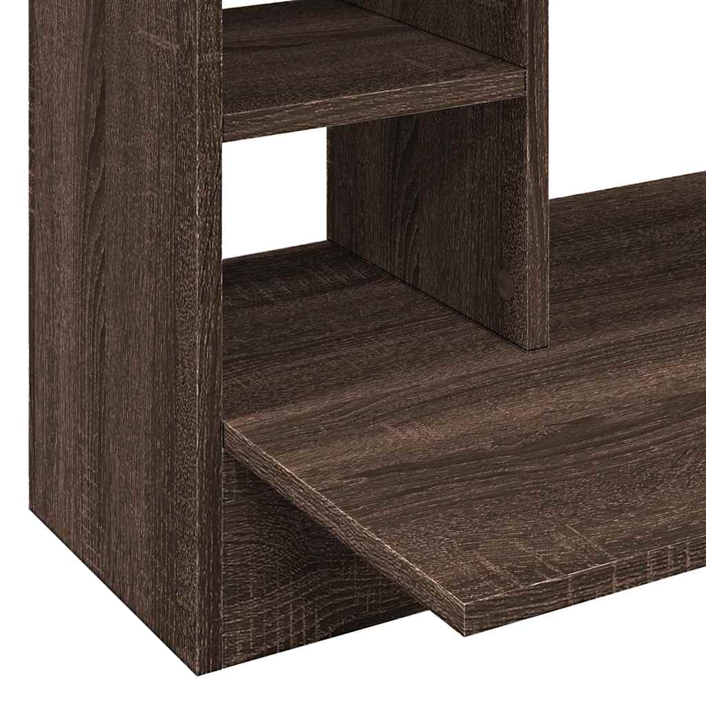 Bureau mural chêne marron 105x48x75 cm bois d'ingénierie - XIOS