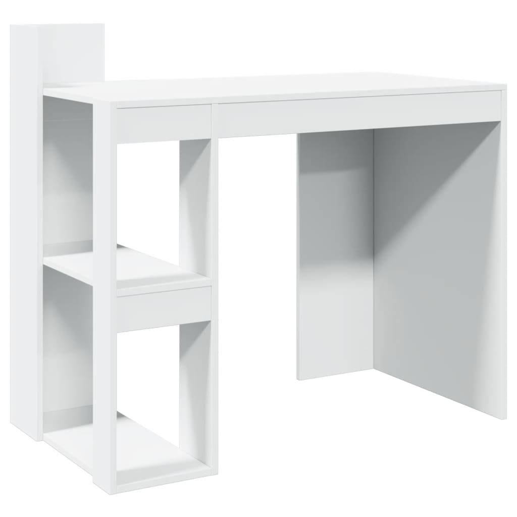 Bureau blanc 103,5x56,5x94 cm bois d'ingénierie - XIOS