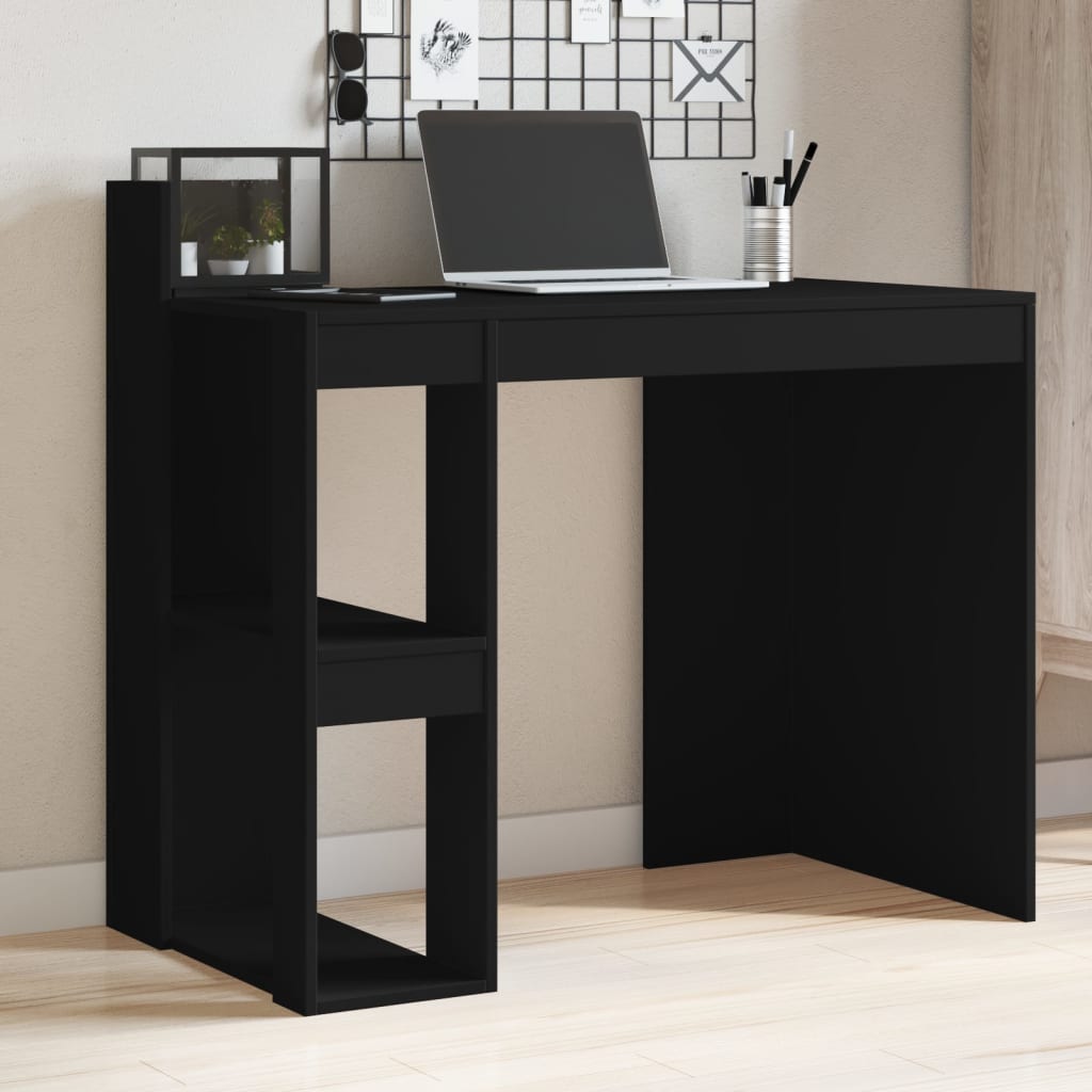 Bureau noir 103,5x56,5x94 cm bois d'ingénierie - XIOS