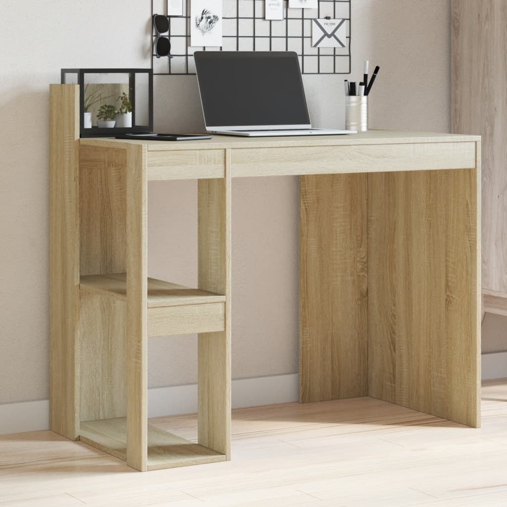 Bureau chêne sonoma 103,5x56,5x94 cm bois d'ingénierie - XIOS