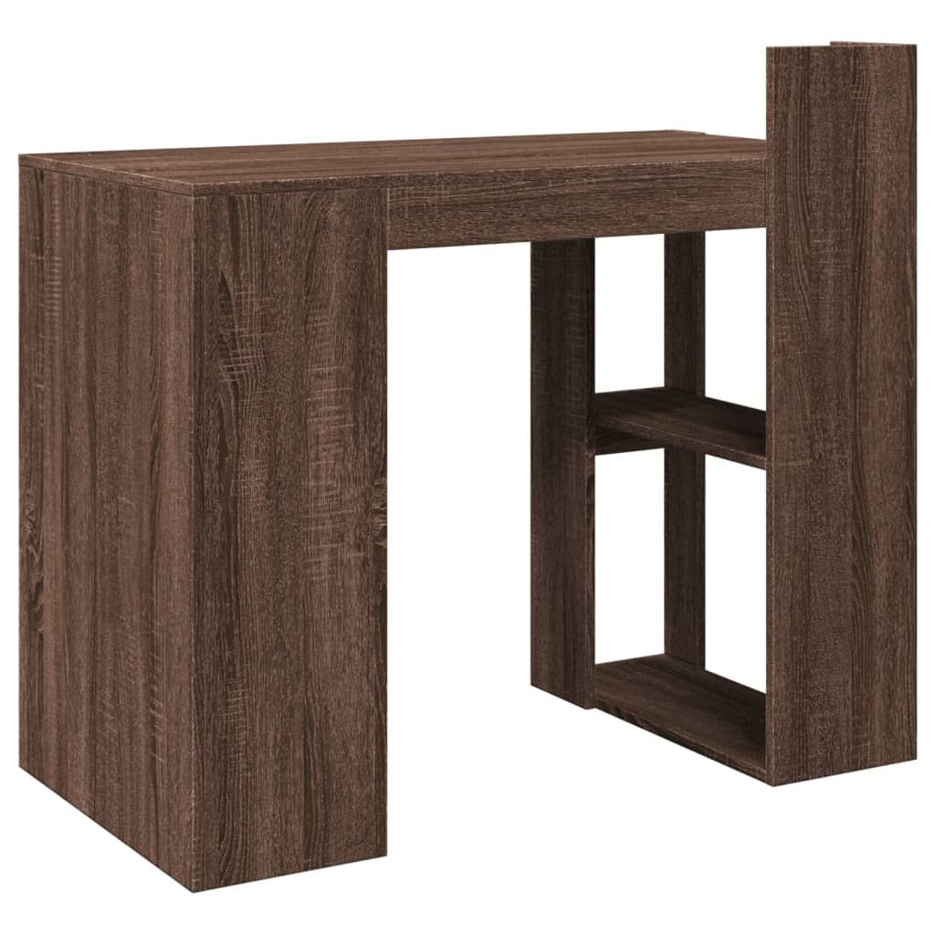 Bureau chêne marron 103,5x56,5x94 cm bois d'ingénierie - XIOS