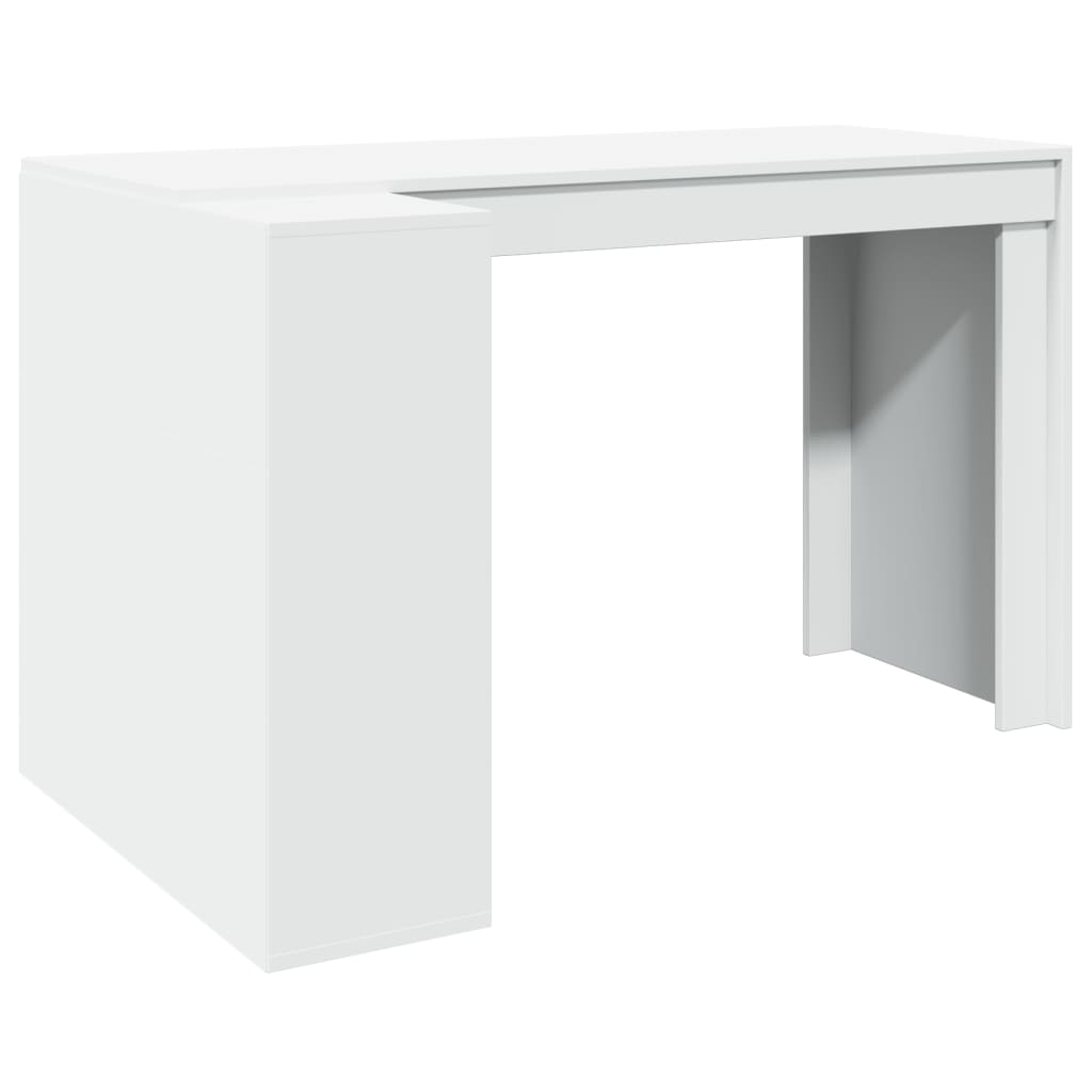 Bureau blanc 123,5x73,5x75 cm bois d'ingénierie - XIOS