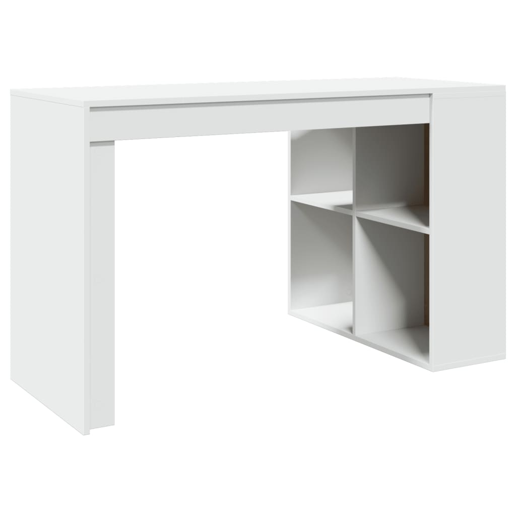 Bureau blanc 123,5x73,5x75 cm bois d'ingénierie - XIOS