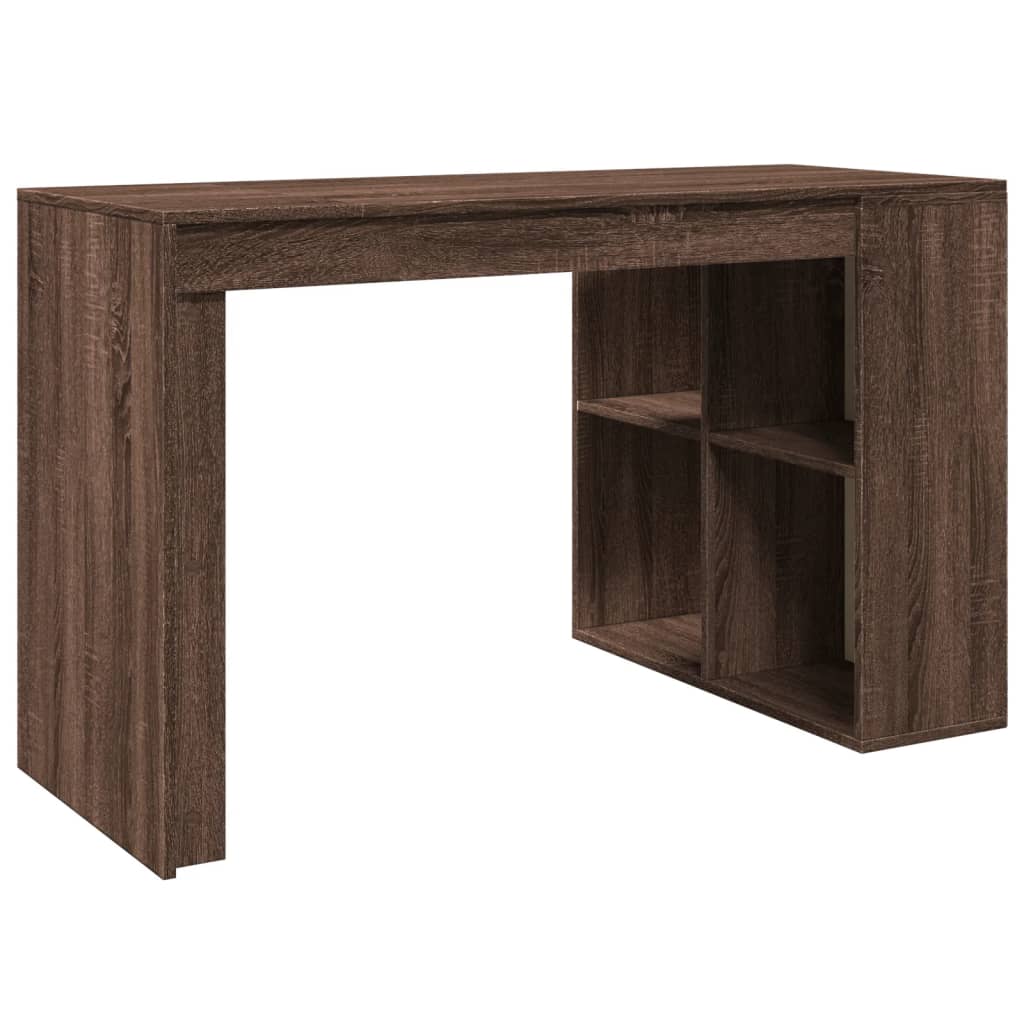Bureau chêne marron 123,5x73,5x75 cm bois d'ingénierie - XIOS
