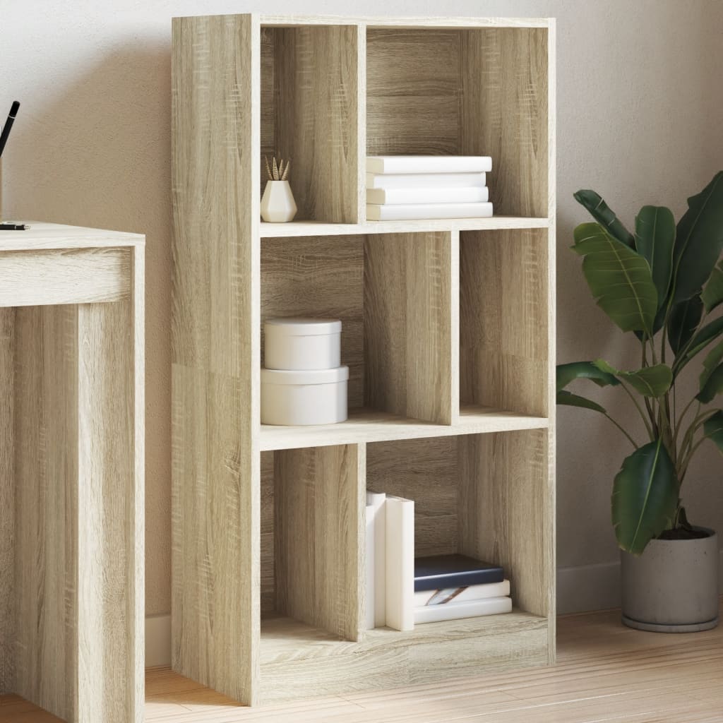 Bibliothèque chêne sonoma 57x28,5x107,5 cm bois d'ingénierie - XIOS