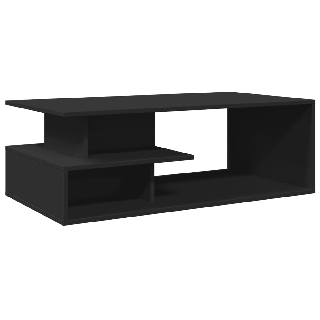 Table basse noir 102x55x35 cm bois d'ingénierie - XIOS