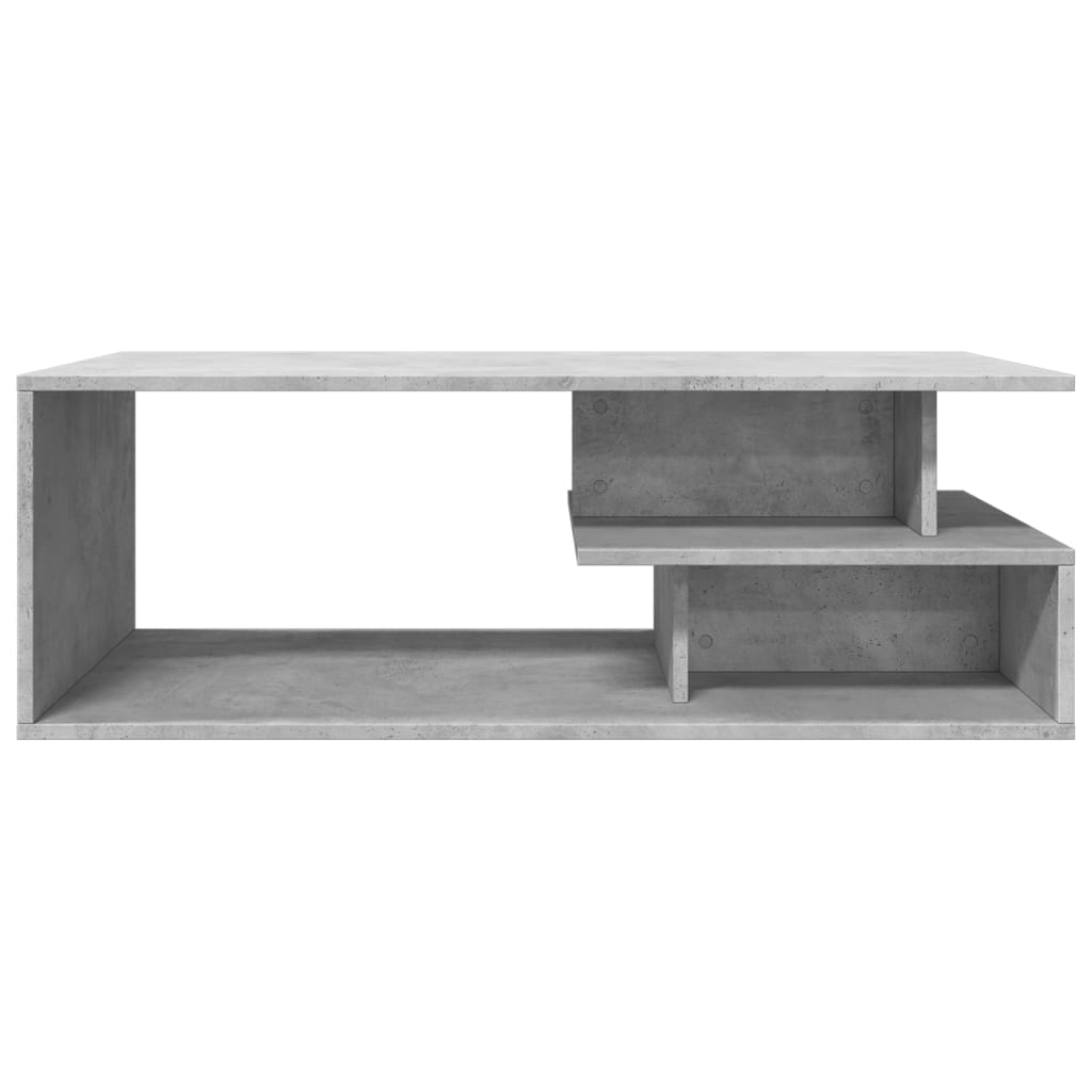 Table basse gris béton 102x55x35 cm bois d'ingénierie - XIOS