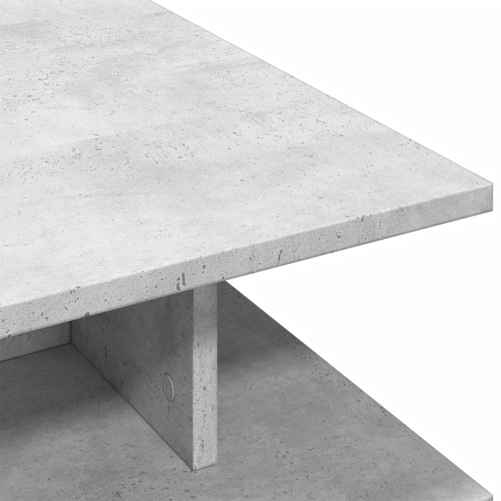 Table basse gris béton 102x55x35 cm bois d'ingénierie - XIOS