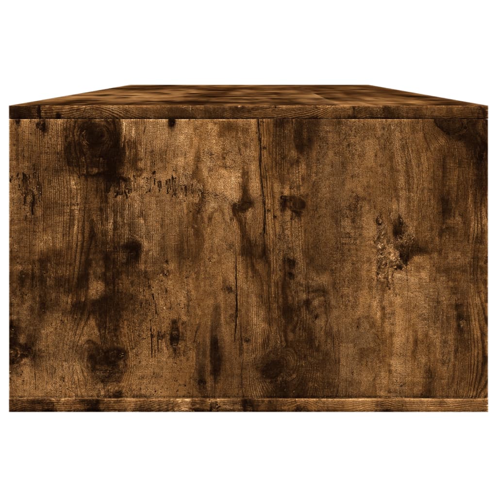 Table basse chêne fumé 102x55x35 cm bois d'ingénierie - XIOS