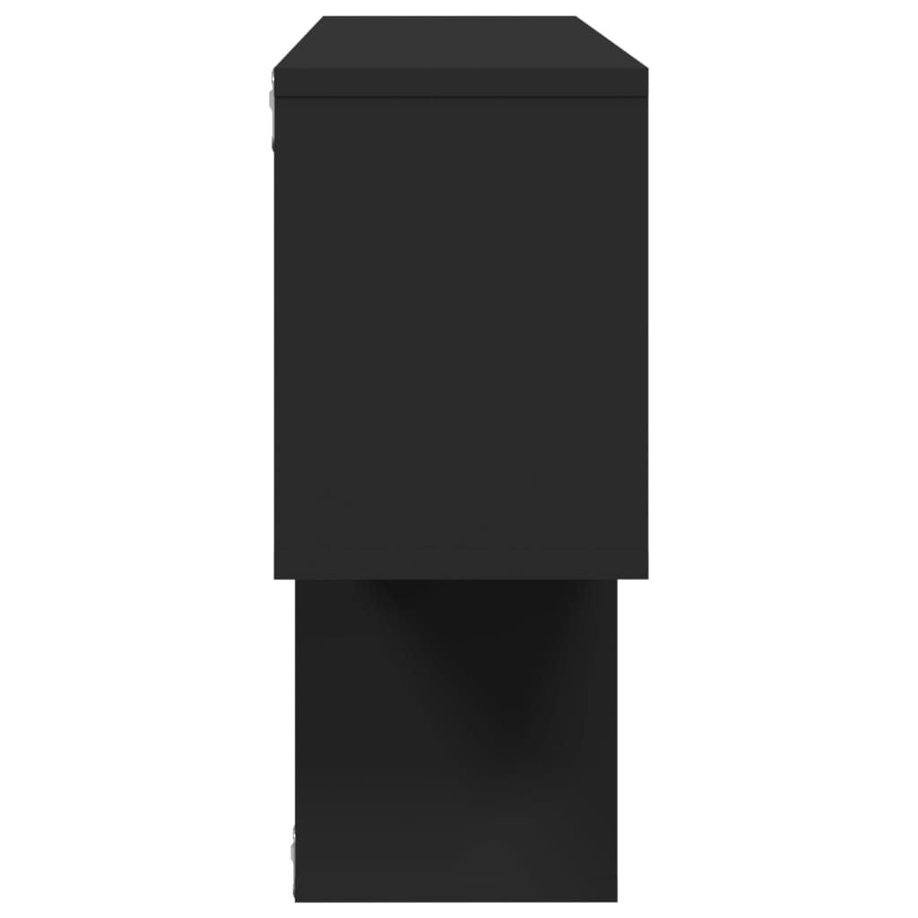 Étagère murale noir 100x20x53 cm bois d'ingénierie - XIOS