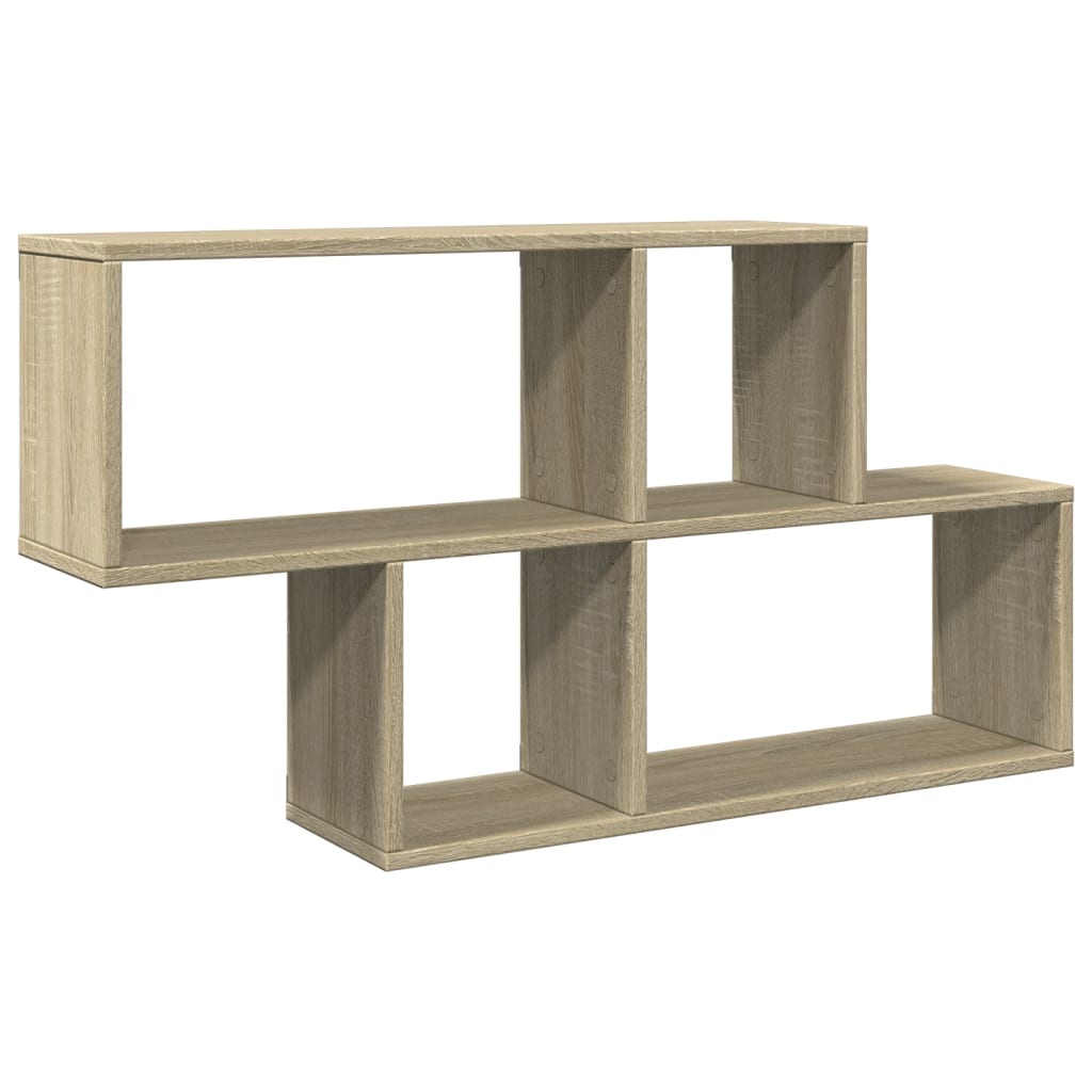 Étagère murale chêne sonoma 100x20x53 cm bois d'ingénierie - XIOS