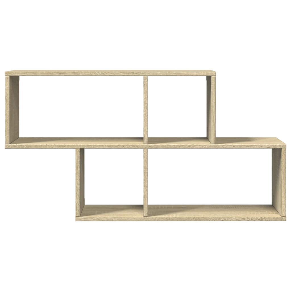 Étagère murale chêne sonoma 100x20x53 cm bois d'ingénierie - XIOS