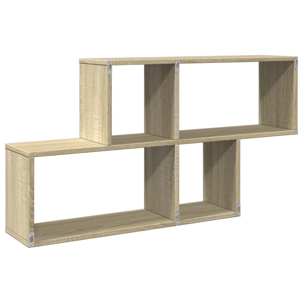Étagère murale chêne sonoma 100x20x53 cm bois d'ingénierie - XIOS