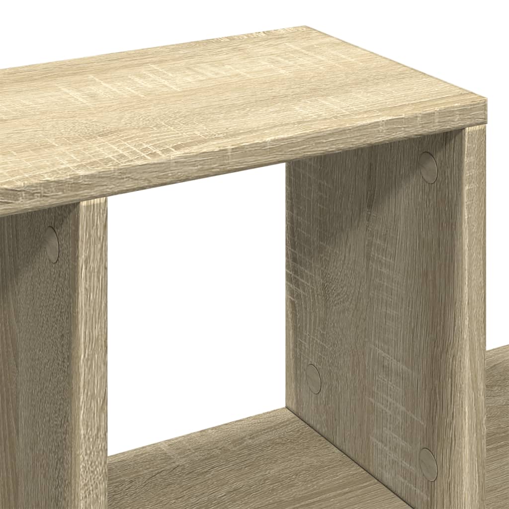 Étagère murale chêne sonoma 100x20x53 cm bois d'ingénierie - XIOS
