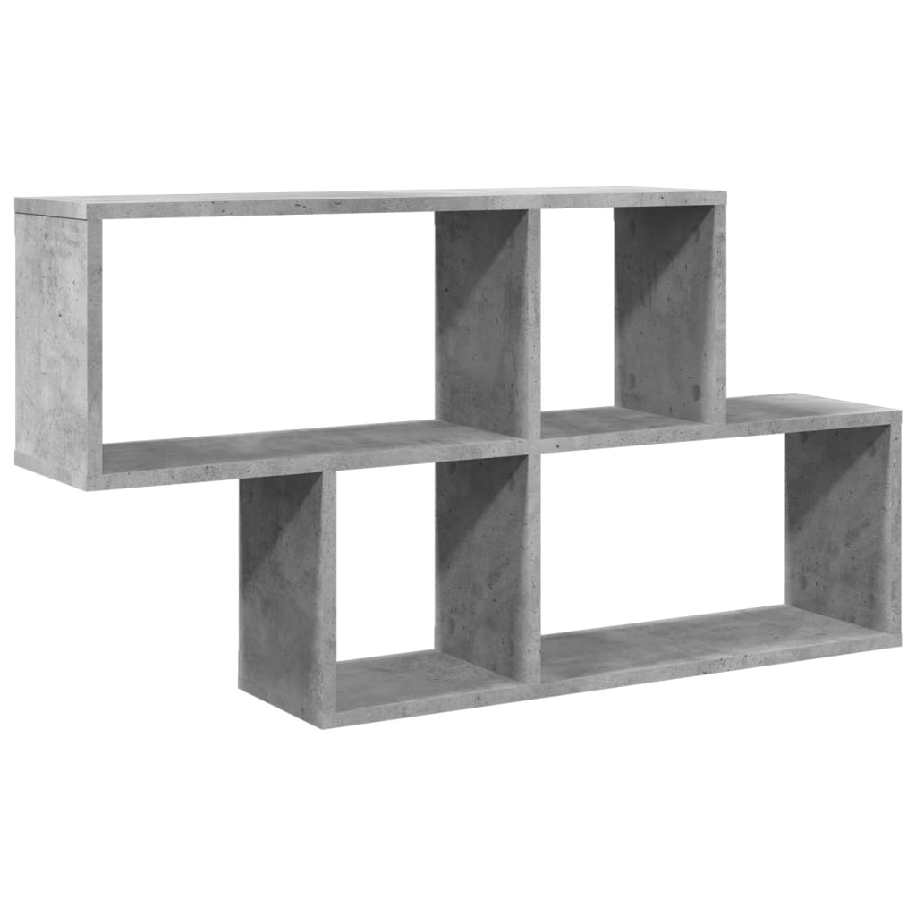 Étagère murale gris béton 100x20x53 cm bois d'ingénierie - XIOS