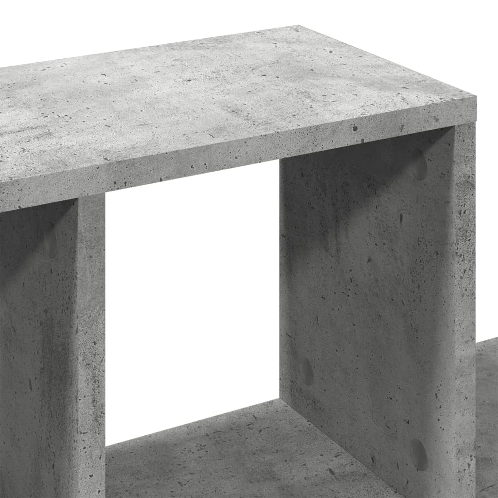 Étagère murale gris béton 100x20x53 cm bois d'ingénierie - XIOS