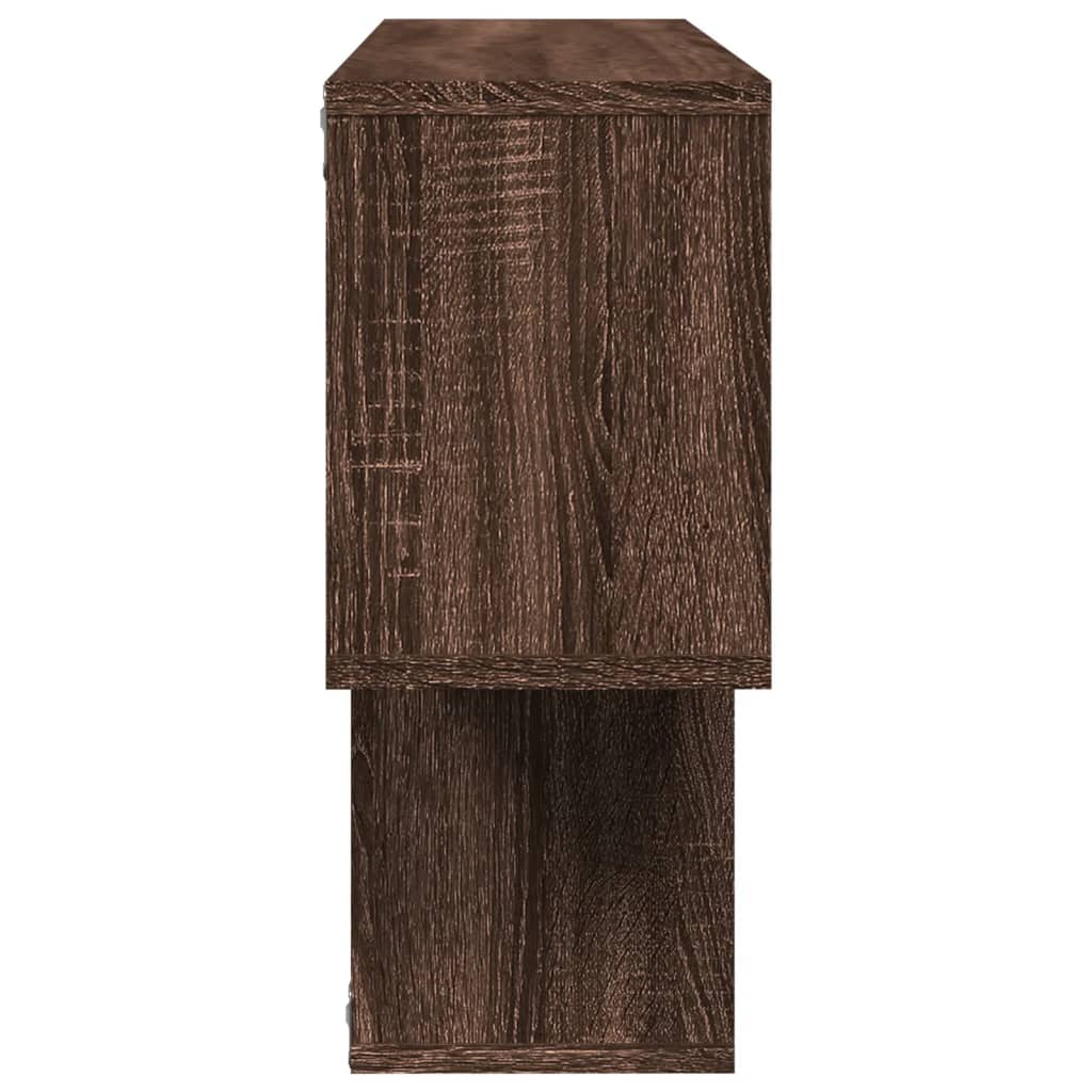 Étagère murale chêne marron 100x20x53 cm bois d'ingénierie - XIOS