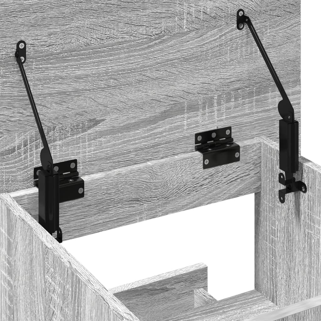 Pupitre avec roues et tiroir sonoma gris bois d'ingénierie - XIOS