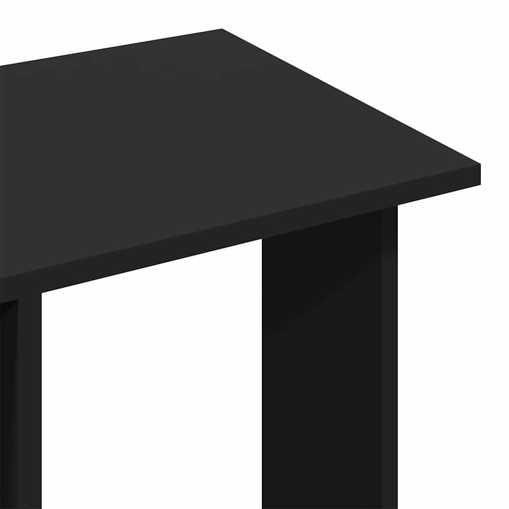 Garde-robe avec roues noir 102x38x110 cm bois d'ingénierie - XIOS