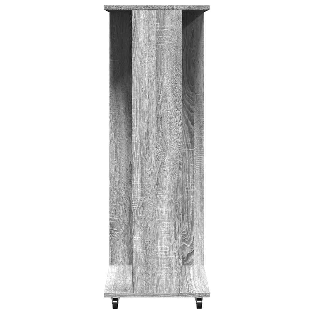 Garde-robe avec roues sonoma gris 102x38x110 cm bois ingénierie - XIOS