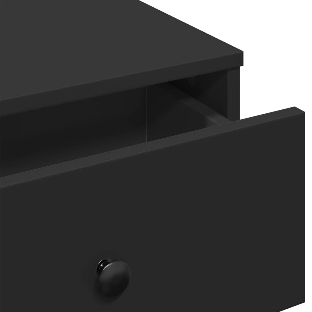 Table basse noir 60x45x31 cm bois d'ingénierie - XIOS