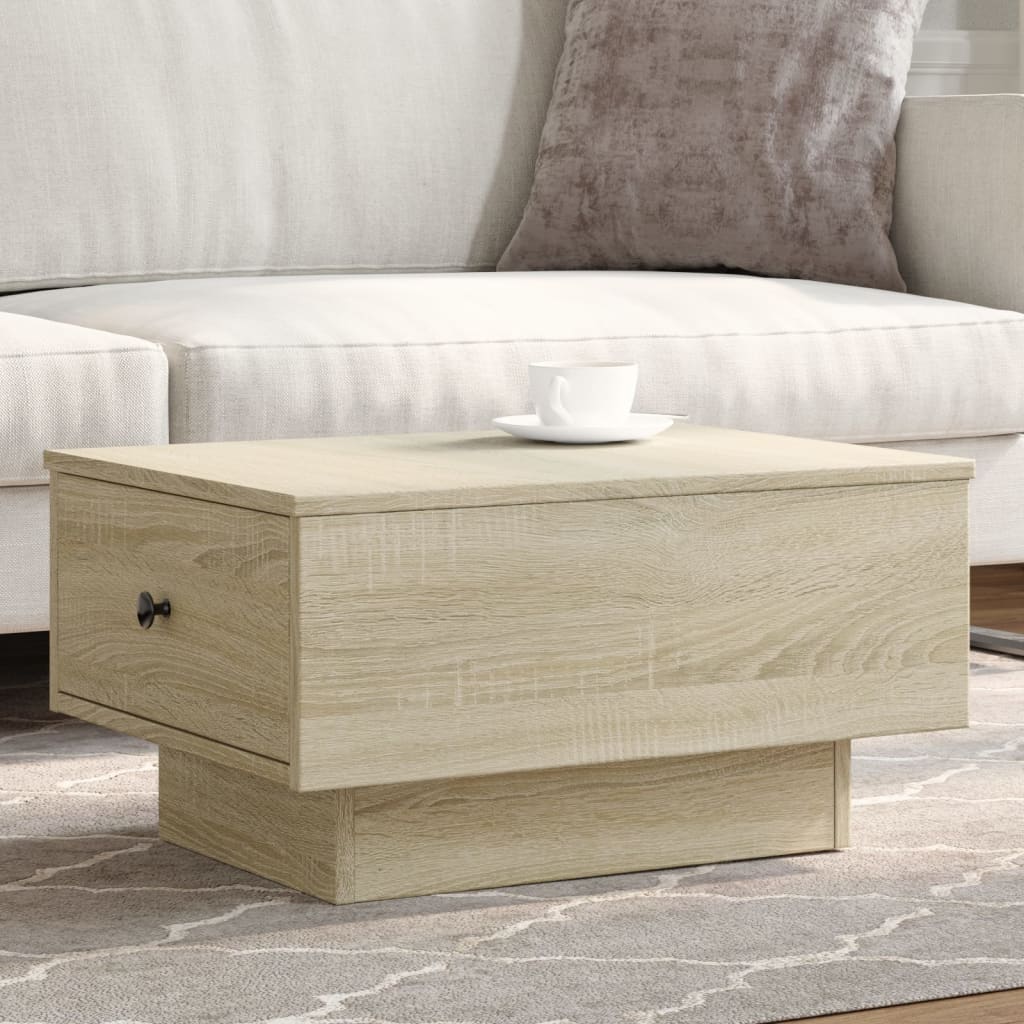 Table basse chêne sonoma 60x45x31 cm bois d'ingénierie - XIOS