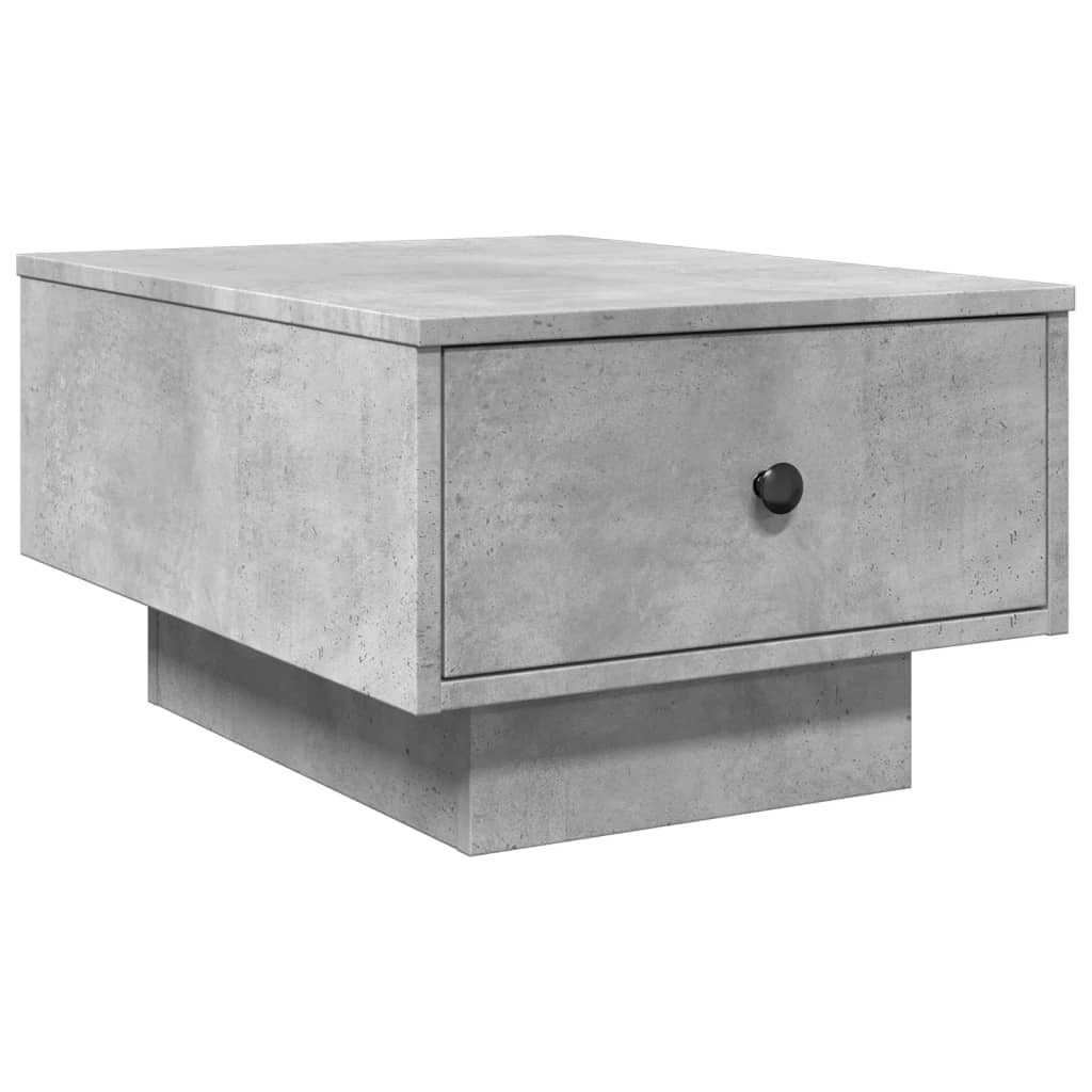 Table basse gris béton 60x45x31 cm bois d'ingénierie - XIOS