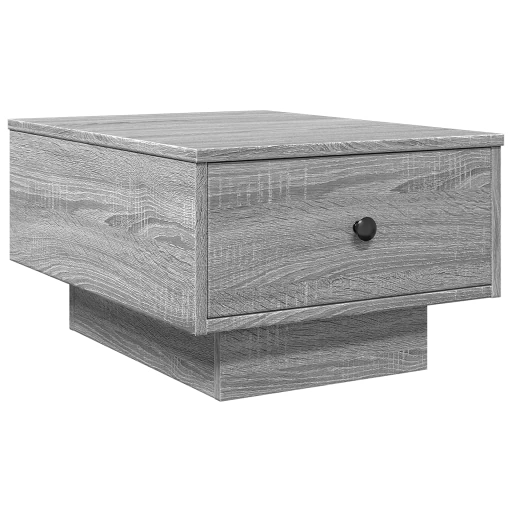 Table basse sonoma gris 60x45x31 cm bois d'ingénierie - XIOS