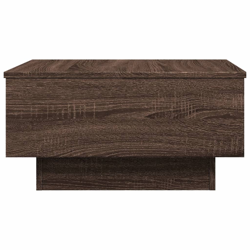 Table basse chêne marron 60x45x31 cm bois d'ingénierie - XIOS