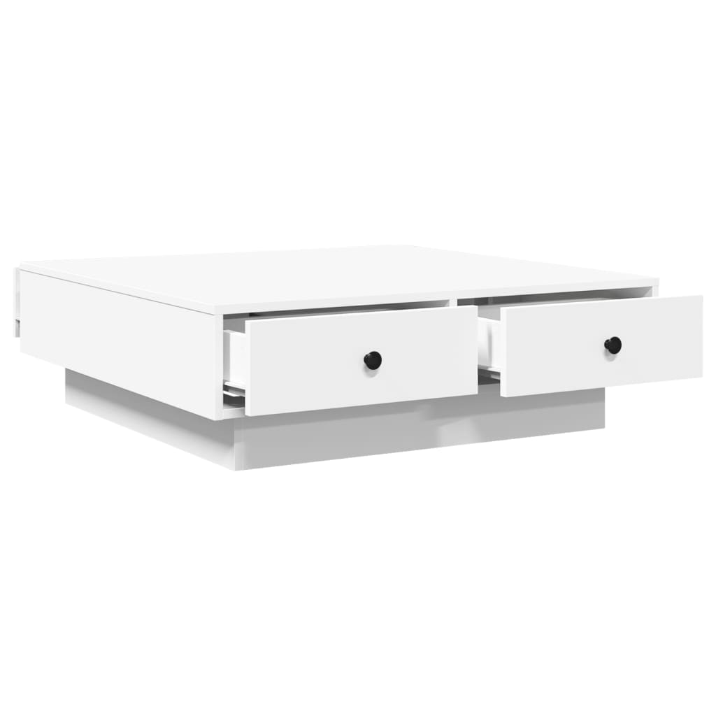 Table basse Blanc 90x90x28 cm Aggloméré - XIOS