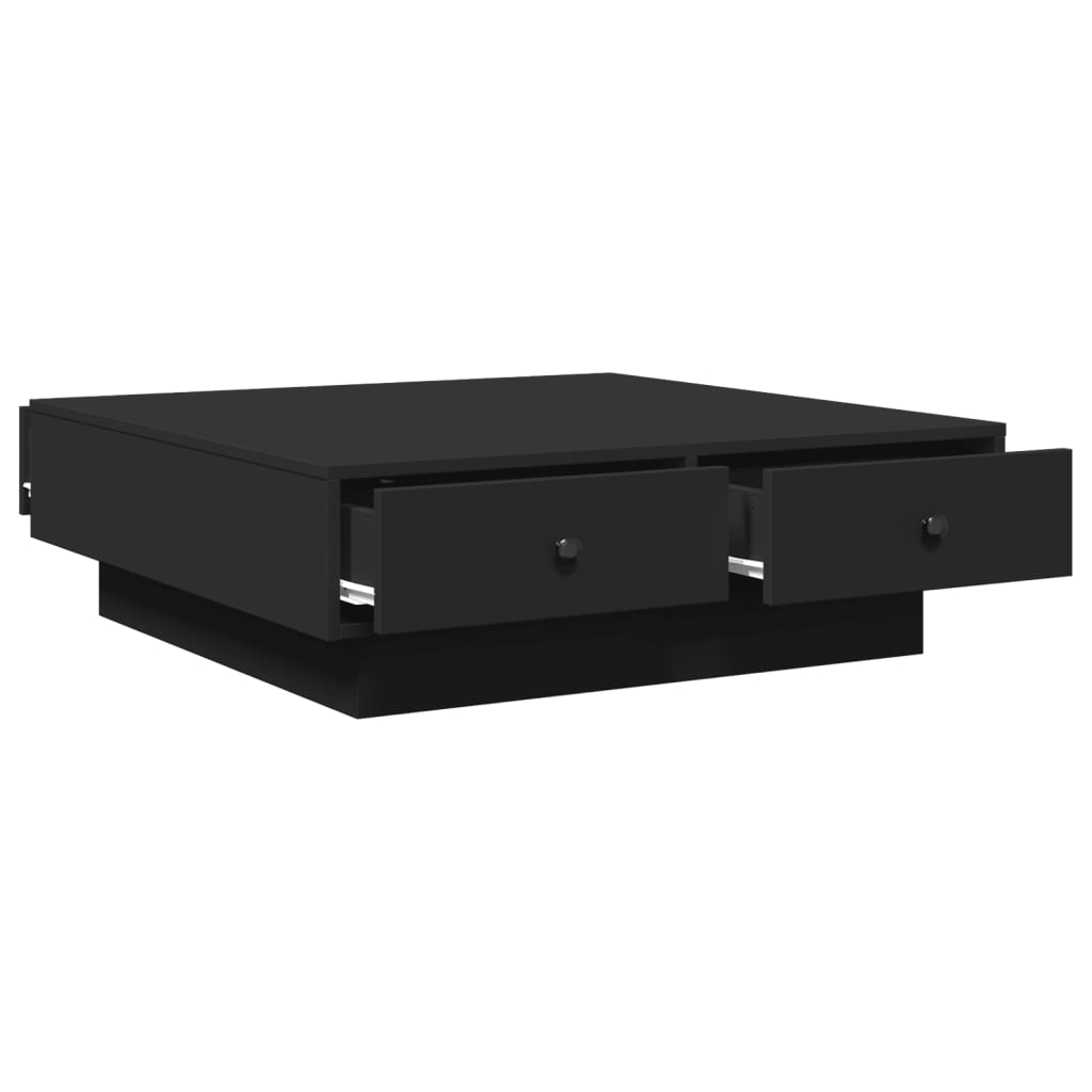 Table basse Noir 90x90x28 cm Aggloméré - XIOS