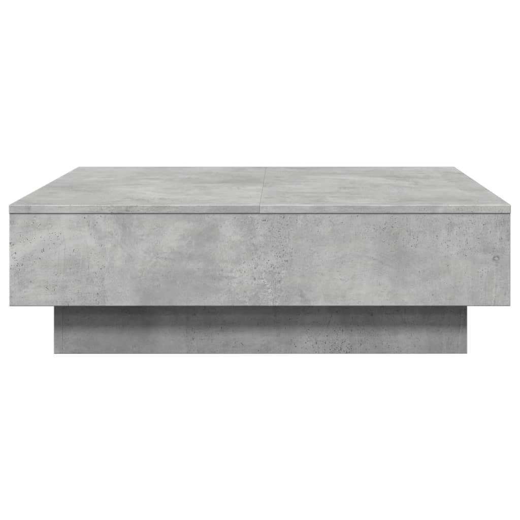 Table basse Gris béton 90x90x28 cm Aggloméré - XIOS
