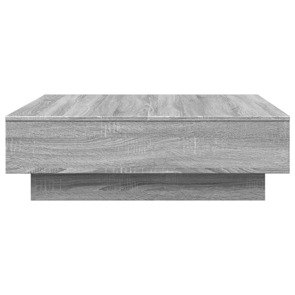 Table basse Sonoma gris 90x90x28 cm Bois d'ingénierie - XIOS