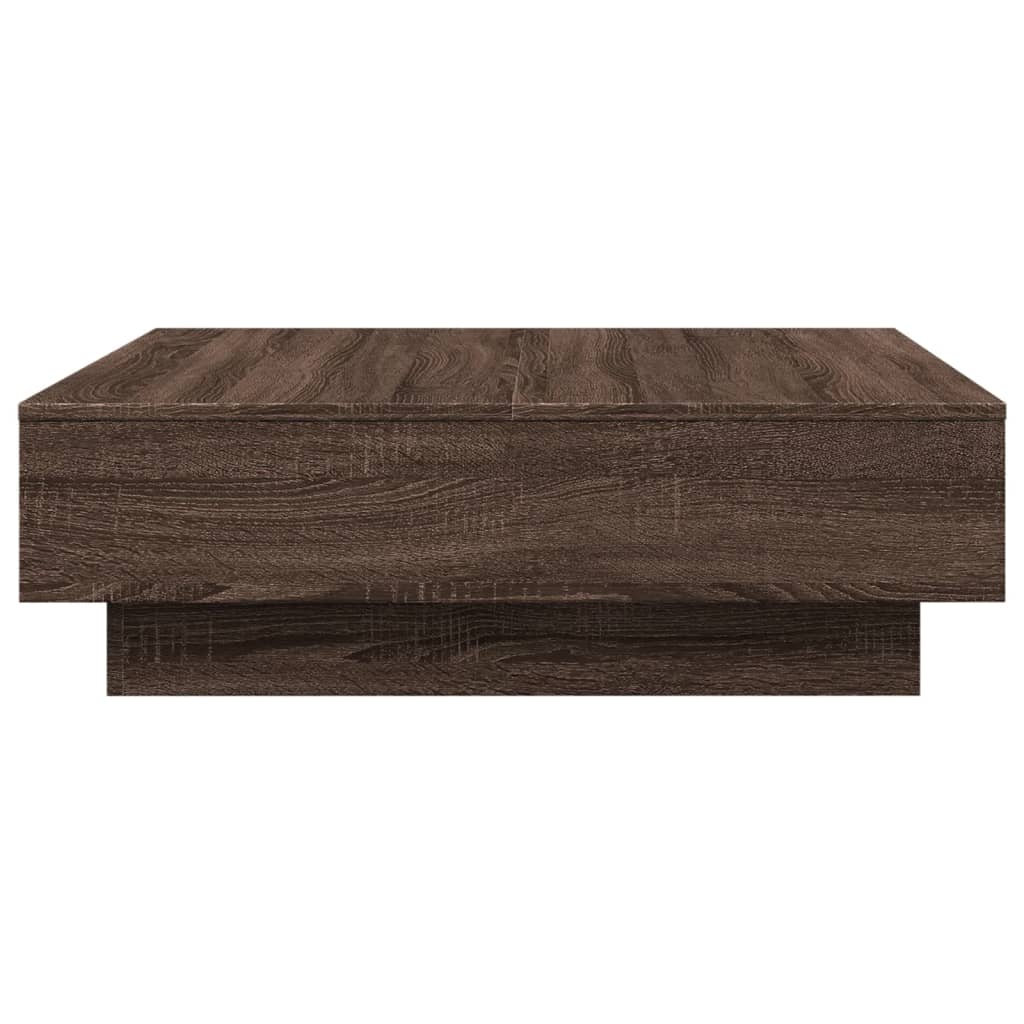 Table basse Chêne marron 90x90x28 cm Bois d'ingénierie - XIOS