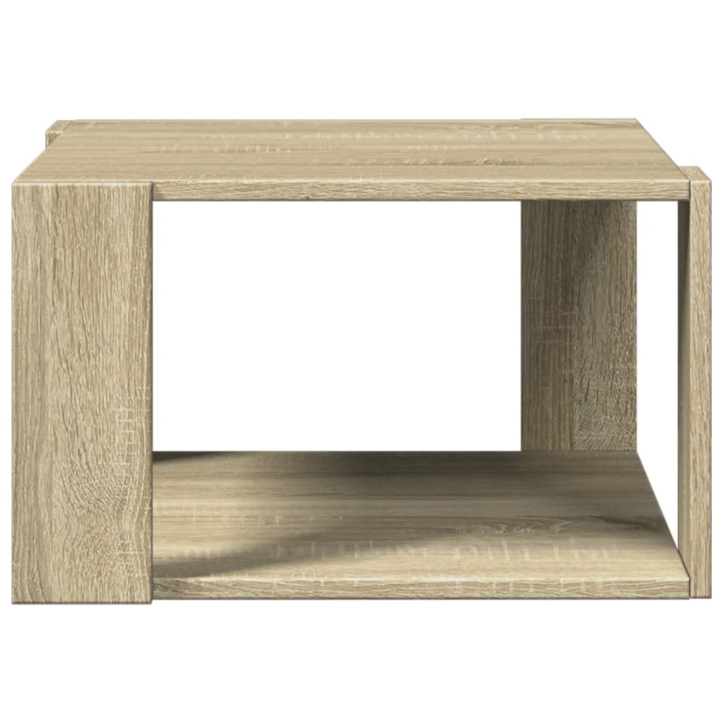 Table basse chêne sonoma 51,5x51,5x30 cm bois d'ingénierie - XIOS