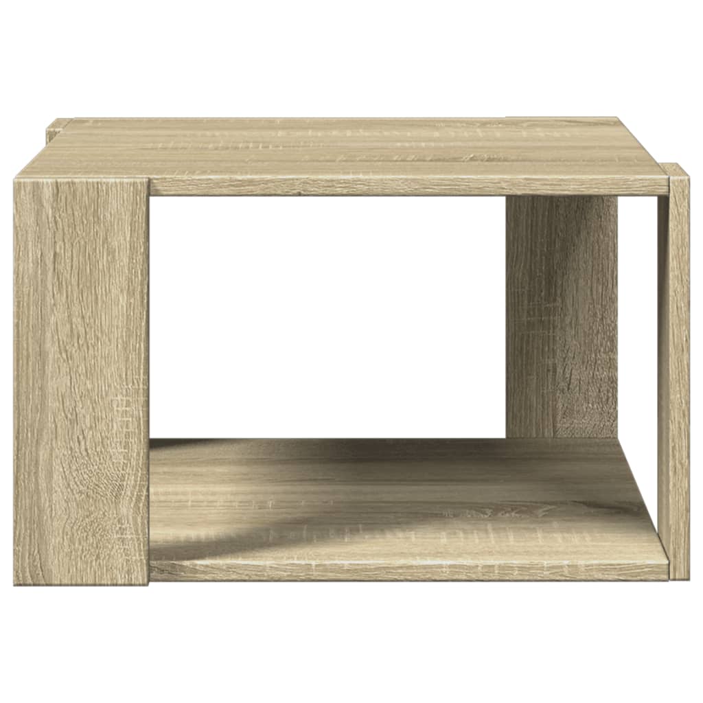 Table basse chêne sonoma 51,5x51,5x30 cm bois d'ingénierie - XIOS