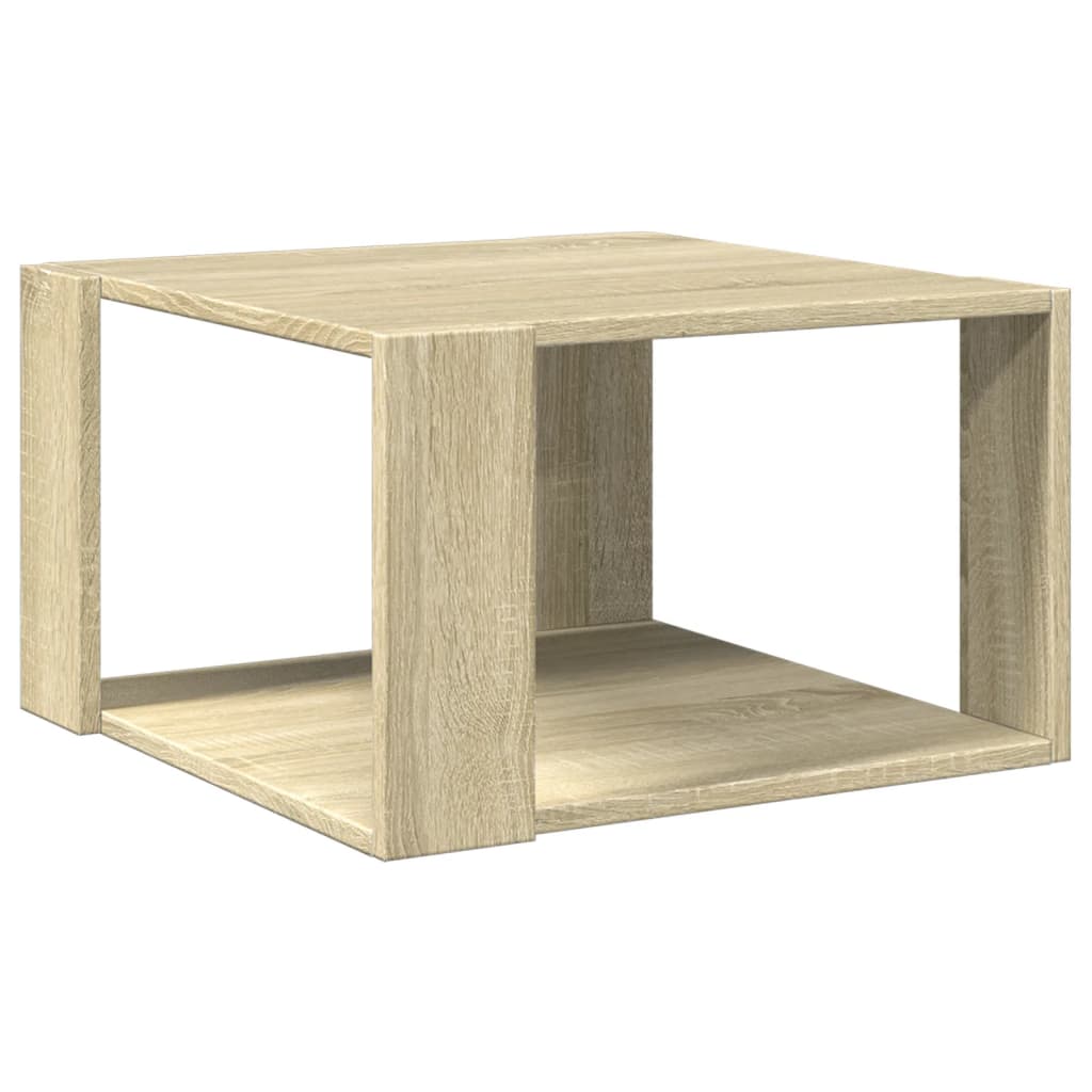 Table basse chêne sonoma 51,5x51,5x30 cm bois d'ingénierie - XIOS