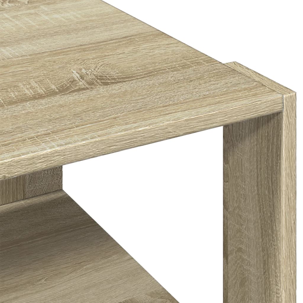 Table basse chêne sonoma 51,5x51,5x30 cm bois d'ingénierie - XIOS