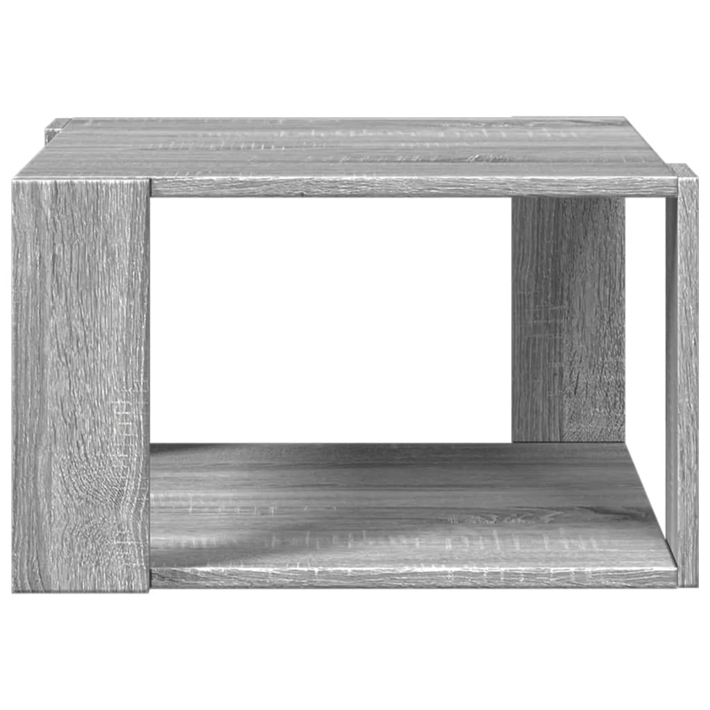 Table basse sonoma gris 51,5x51,5x30 cm bois d'ingénierie - XIOS