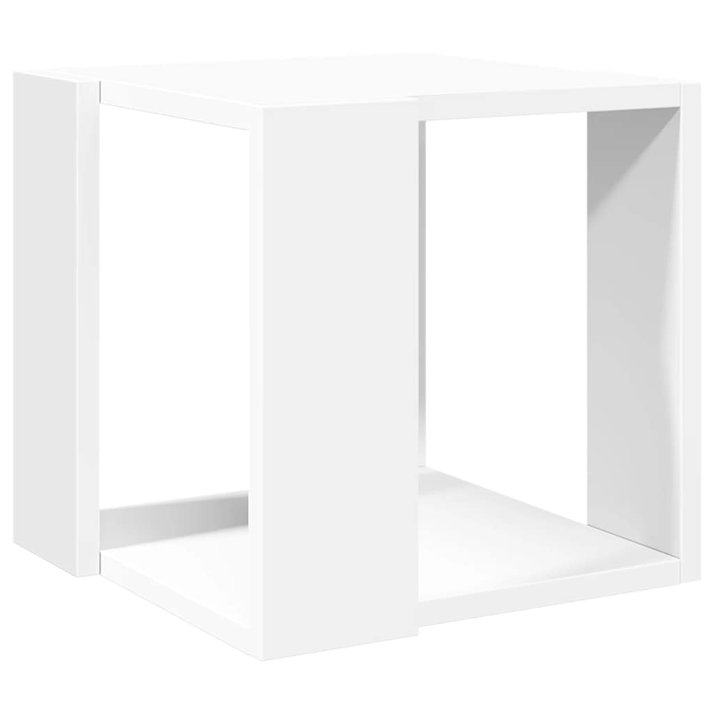 Table basse blanc 32x32x30 cm bois d'ingénierie - XIOS