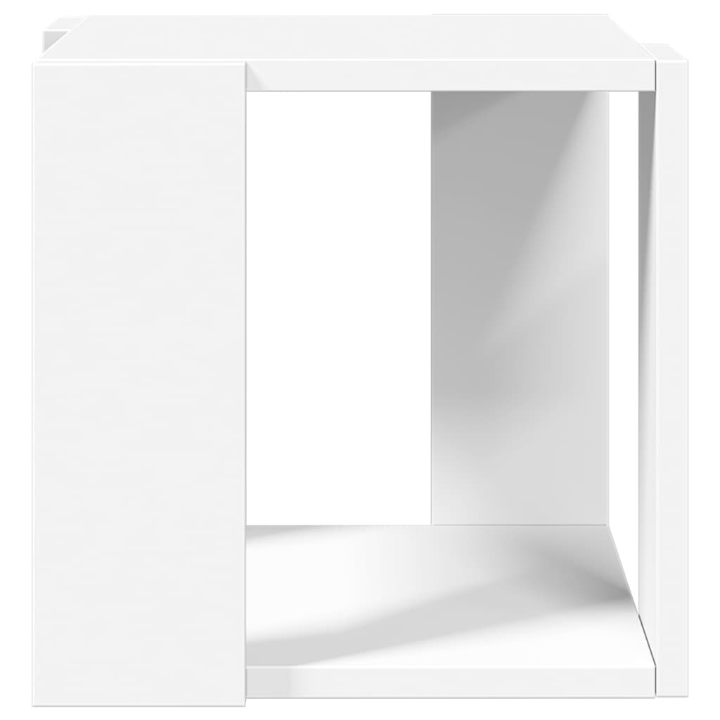 Table basse blanc 32x32x30 cm bois d'ingénierie - XIOS