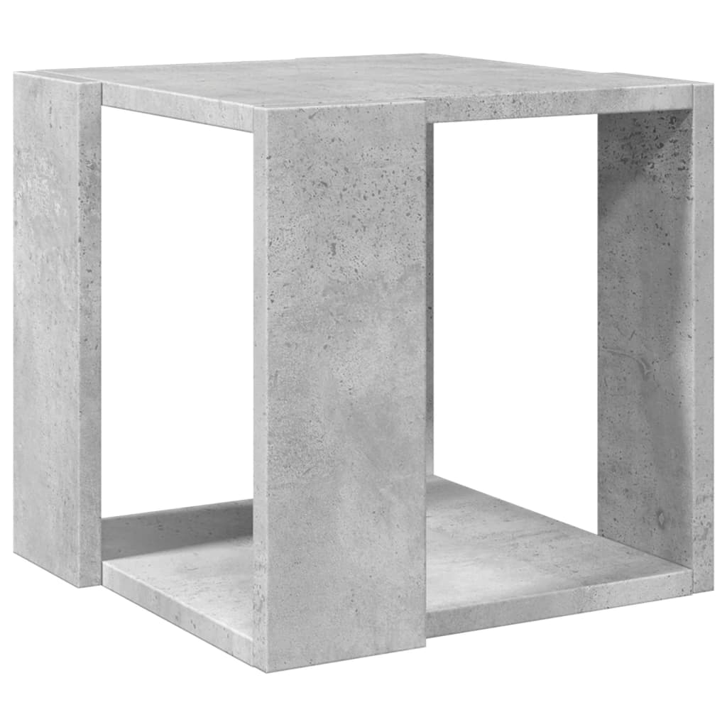 Table basse gris béton 32x32x30 cm bois d'ingénierie - XIOS